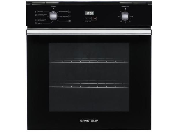 Forno Elétrico de Embutir Brastemp de Convecção - Grill Autolimpante com Timer 84L BOC84AE