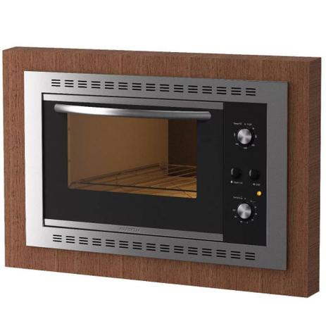 Forno Elétrico de Embutir Nardelli 45L Inox Preto 220V N450