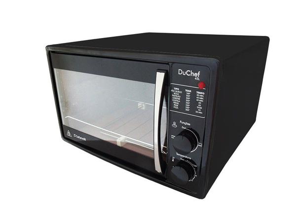 Forno Eletrico Du Chef Black 45L 220V - Safanelli Menor preço em Forno Eletrico Du Chef Black 45L 220V - Safanelli