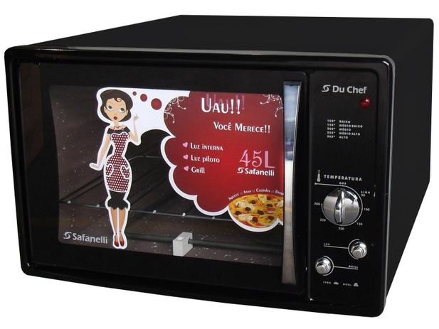 Forno Elétrico Du Chef Safanelli - 45 Lt / 110 V Menor preço em Forno Elétrico Du Chef Safanelli - 45 Lt / 110 V