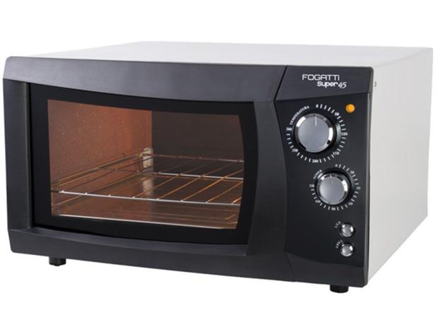 Forno Elétrico Fogatti Super Preto 45L Grill - Timer