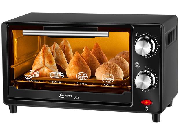 Forno Elétrico Lenoxx Fast 8L - Timer Menor preço em Forno Elétrico Lenoxx Fast 8L - Timer