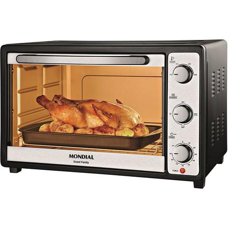 Forno Elétrico Mondial Fr-18 Grand Family 48L Preto - 110v Menor preço em Forno Elétrico Mondial Fr-18 Grand Family 48L Preto - 110v