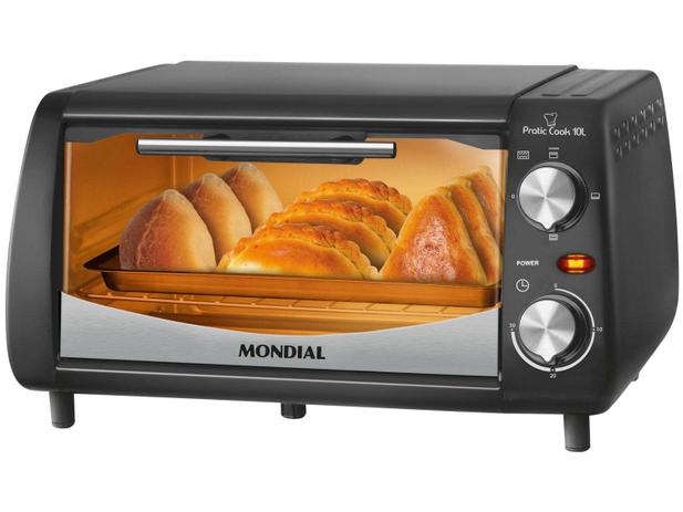 Forno Elétrico Mondial Pratic Cook FR-08 10L Timer - Função Dourar com Assadeira e Livro de Receitas Menor preço em Forno Elétrico Mondial Pratic Cook FR-08 10L Timer - Função Dourar com Assadeira e Livro de Receitas