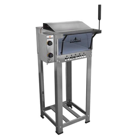 Forno Grill Inox 44L Com Cavalete - Kenok Menor preço em Forno Grill Inox 44L Com Cavalete - Kenok