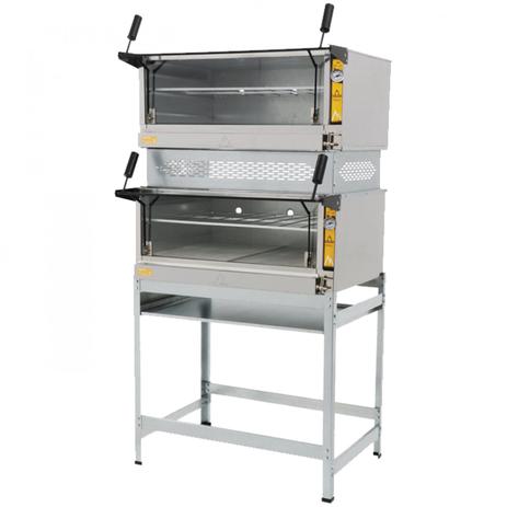 Forno Industrial Guilhotina 80cmx60cm a Gás Metalmaq Prata Menor preço em Forno Industrial Guilhotina 80cmx60cm a Gás Metalmaq Prata