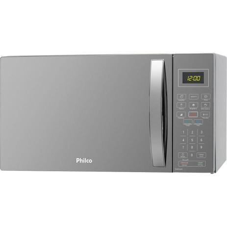 Forno Micro-ondas 26L Philco PMO26ES 1400W Espelhado Prata 127V Menor preço em Forno Micro-ondas 26L Philco PMO26ES 1400W Espelhado Prata 127V