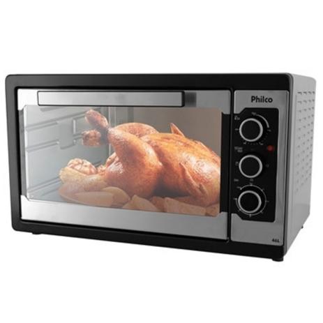 Forno Philco Elétrico Aço Escovado/Preto 46 Litros - 110V Menor preço em Forno Philco Elétrico Aço Escovado/Preto 46 Litros - 110V