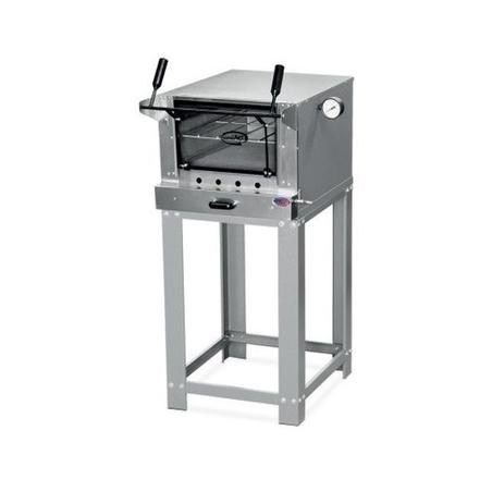 Forno pizza industrial a gás com pedra refratária 75 x 45 cm - Cristalaço Menor preço em Forno pizza industrial a gás com pedra refratária 75 x 45 cm - Cristalaço
