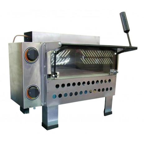 Forno Pizza Industrial A Gás Pedra Refratária 44x49 Com Infravermelho - Cristalaço Menor preço em Forno Pizza Industrial A Gás Pedra Refratária 44x49 Com Infravermelho - Cristalaço