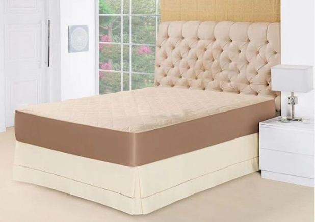 Forro de Cama Protetor de Colchão Impermeável com Saia Casal 2 Peças - Anjos Enxovais Menor preço em Forro de Cama Protetor de Colchão Impermeável com Saia Casal 2 Peças - Anjos Enxovais