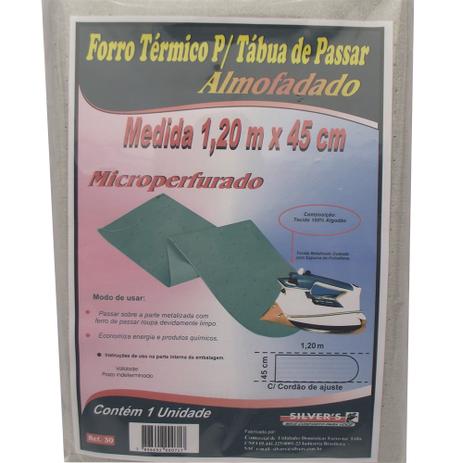 Forro Térmico para Tábua de Passar Microperfurado Silvers - 45 Cm / 1,20 M - Silvers é boa?