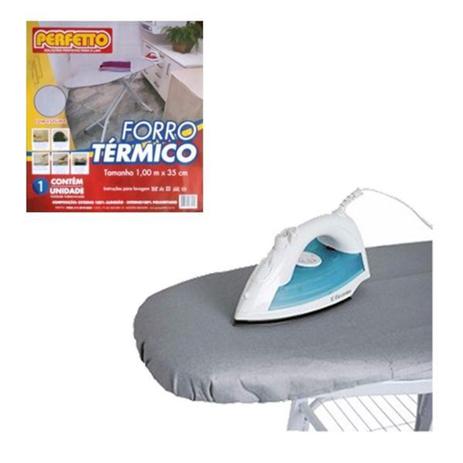 Forro Térmico Para Tábua de Passar Roupa com Espuma Perfetto 100x35cm Menor preço em Forro Térmico Para Tábua de Passar Roupa com Espuma Perfetto 100x35cm