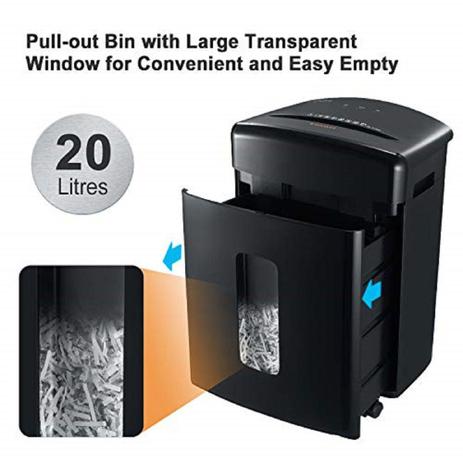 Fragmentadora de papel em partículas 15 folhas 20 litros 110v - C-221A - CounterTech Menor preço em Fragmentadora de papel em partículas 15 folhas 20 litros 110v - C-221A - CounterTech