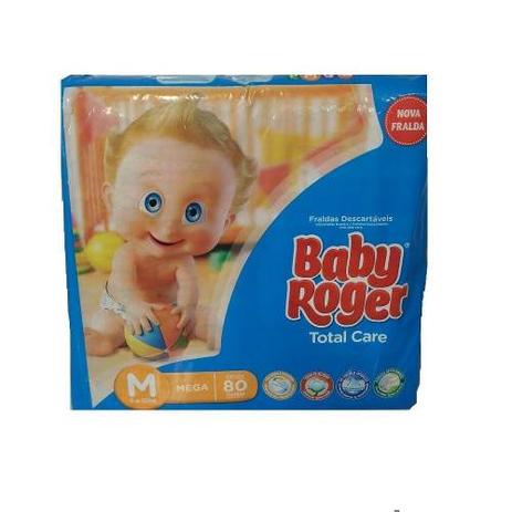Fralda baby roger m c/80 Menor preço em Fralda baby roger m c/80