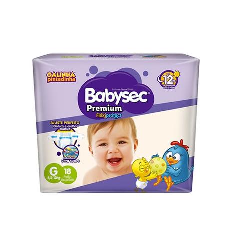 Fralda babysec premium g Menor preço em Fralda babysec premium g