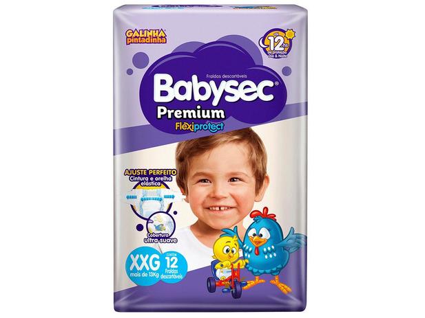 Fralda Babysec Premium Galinha Pintadinha - Tam. XXG Acima de 13kg 12 Unidades é boa?