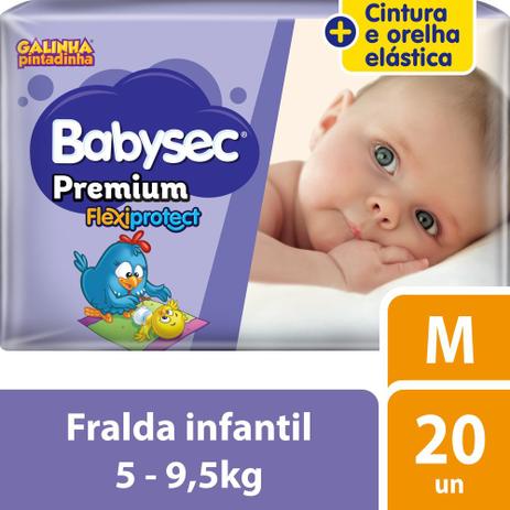 Fralda babysec premium m Menor preço em Fralda babysec premium m