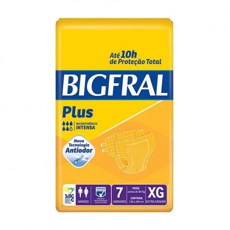 Fralda Bigfral Geriátrica Plus Tamanho Xg com 7 Unidades - Hypermarcas Menor preço em Fralda Bigfral Geriátrica Plus Tamanho Xg com 7 Unidades - Hypermarcas