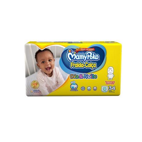 Fralda Calça Descartável MamyPoko DiaNoite G / Pacote c/ 34 Unidades- Tecnologia Japonesa é boa?