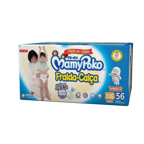 FRALDA CALÇA Descartável Mamypoko XXG / Caixa c/ 56 Unidades - Tecnologia Japonesa Menor preço em FRALDA CALÇA Descartável Mamypoko XXG / Caixa c/ 56 Unidades - Tecnologia Japonesa