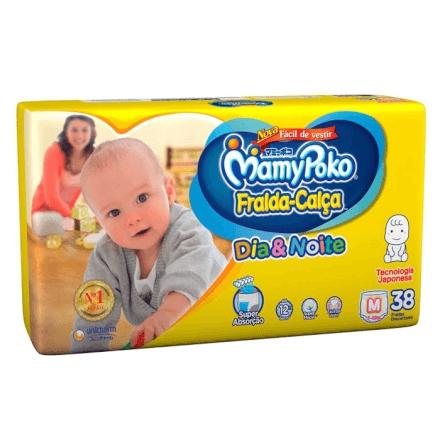 Fralda-Calça MamyPoko Dia Noite Tamanho M - 38 Unidades Menor preço em Fralda-Calça MamyPoko Dia Noite Tamanho M - 38 Unidades