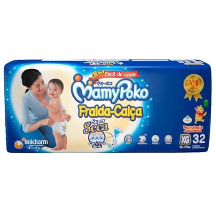 Fralda-Calça MamyPoko Tamanho XG 32 Unidades Menor preço em Fralda-Calça MamyPoko Tamanho XG 32 Unidades