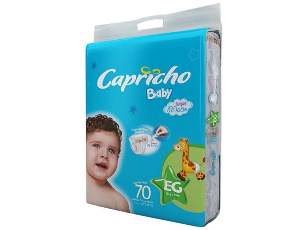 Fralda Capricho Baby Tam. EG - 13 a 15kg 70 Unidades