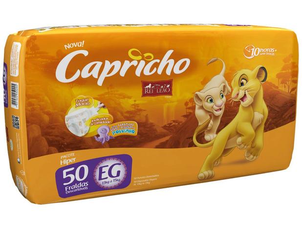 Fralda Capricho Disney O Rei Leão Tam. EG - 13 a 15kg 50 Unidades