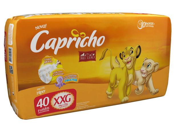 Fralda Capricho Disney O Rei Leão Tam XXG - 15 a 25kg 40 Unidades