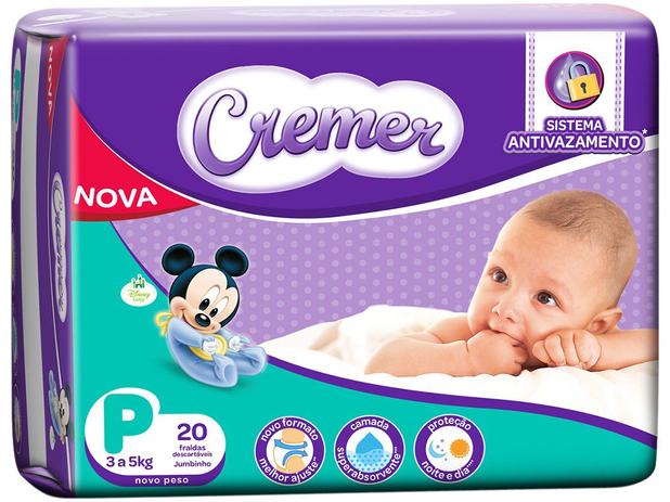 Fralda Descartável Cremer Jumbo P - 30 Unidades em Promoção na Americanas