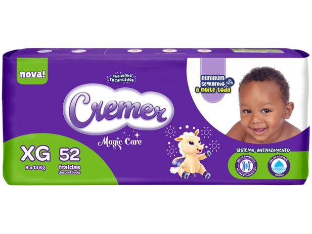 Fralda Cremer Disney Baby Tam. XG - 9 a 13kg 52 Unidades Menor preço em Fralda Cremer Disney Baby Tam. XG - 9 a 13kg 52 Unidades
