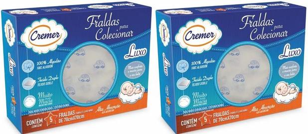 Fralda De Pano Cremer Estampada Meninos Kit C/2 Caixas Menor preço em Fralda De Pano Cremer Estampada Meninos Kit C/2 Caixas