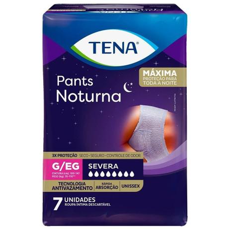 Fralda Descartável Adulto Tena Pants Noturna Grande/Extra Grande 8 Pacotes com 7 Tiras cada Menor preço em Fralda Descartável Adulto Tena Pants Noturna Grande/Extra Grande 8 Pacotes com 7 Tiras cada