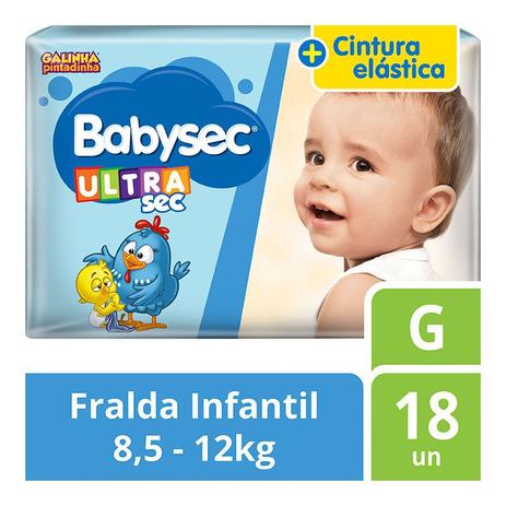 Fralda Descartável Babysec Galinha Pintadinha Ultra Jumbinho G 18 Un Menor preço em Fralda Descartável Babysec Galinha Pintadinha Ultra Jumbinho G 18 Un