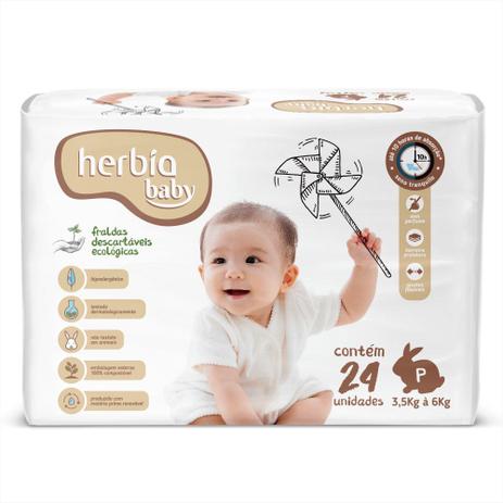 Fralda Descartável Ecológica Herbia Baby P com 24 unidades - Herbia é ruim? Fralda Descartável Ecológica Herbia Baby P com 24 unidades - Herbia é boa?