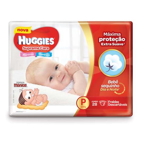Fralda Descartável Huggies Supreme Care Jumbo P 28 Unidades Menor preço em Fralda Descartável Huggies Supreme Care Jumbo P 28 Unidades