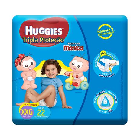 Fralda Descartável Huggies Tripla Proteção XXG 22 Unidades Menor preço em Fralda Descartável Huggies Tripla Proteção XXG 22 Unidades