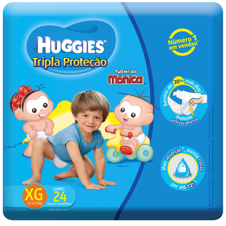Fralda Descartável Huggies Turma da Mônica Econômica Extra Grande 24 Unidades é boa?