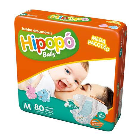 Fralda Descartável Infantil Hipoó Baby M C/80 - Ccm indústria e comércio é ruim? Fralda Descartável Infantil Hipoó Baby M C/80 - Ccm indústria e comércio é boa?