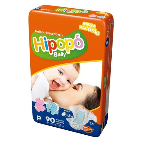 Fralda Descartável Infantil Hipopó Baby P C/90 - Ccm indústrias e comércio é boa?