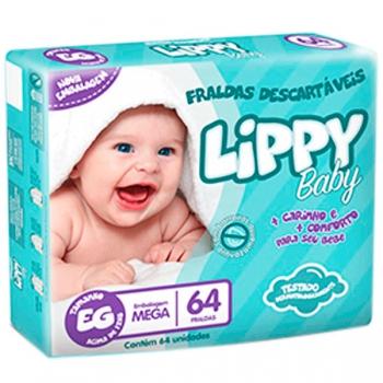 Fralda descartavel lippy baby xg com 64 fraldas é boa?