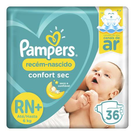 Fralda Descartável Pampers Confort Sec RN+ 36 Unidades é boa?