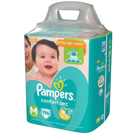 Fralda Descartável Pampers Confort Sec Tam M - Pacote C/196 Menor preço em Fralda Descartável Pampers Confort Sec Tam M - Pacote C/196