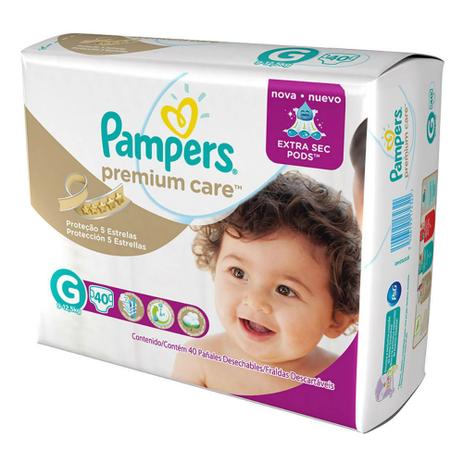 Fralda Descartável Pampers Premium Care G 40 Unidades é boa?