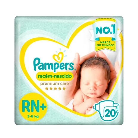 Fralda Descartável Pampers Premium Care Recém Nascido RN+ - 20 Unidades é boa?
