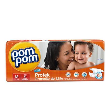 Fralda Descartável Pom Pom Protek Baby Econômica M 30 Unidades é boa?