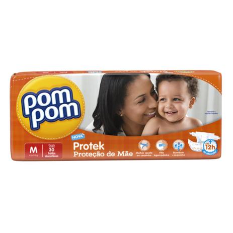 Fralda Descartável Pom Pom Protek Baby Econômica Média 30 Unidades é boa?