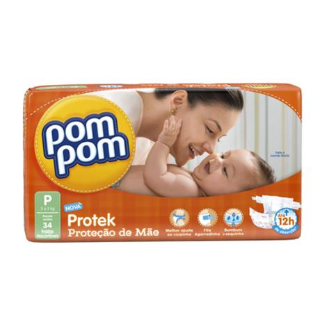 Fralda Descartável Pom Pom Protek Baby Pequena 34 Unidades é boa?