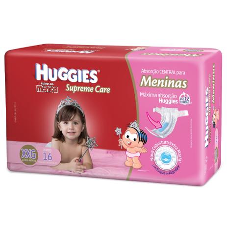 Fralda Descartável Turma da Mônica Huggies Supreme Care Feminina XXG 16 Unidades é boa?